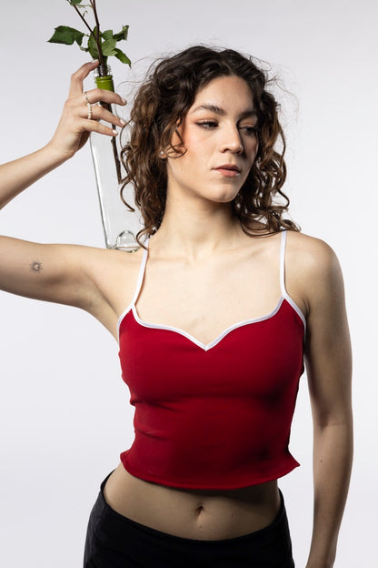 Top Capri Rojo